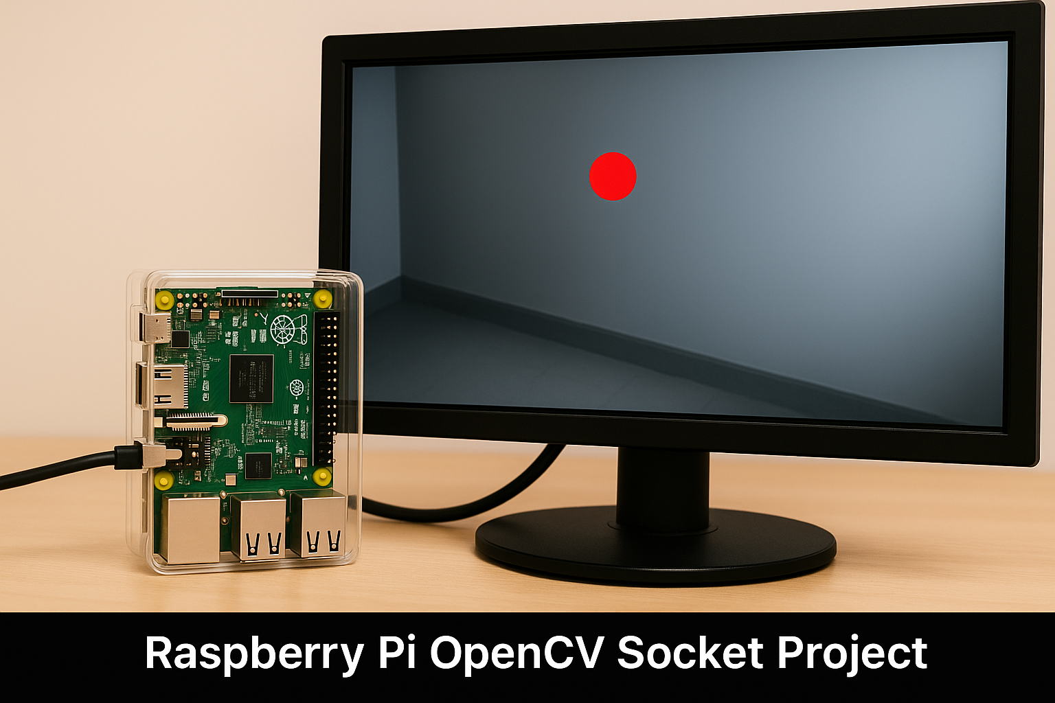 Raspberry Pi dot-following webcam streaming program