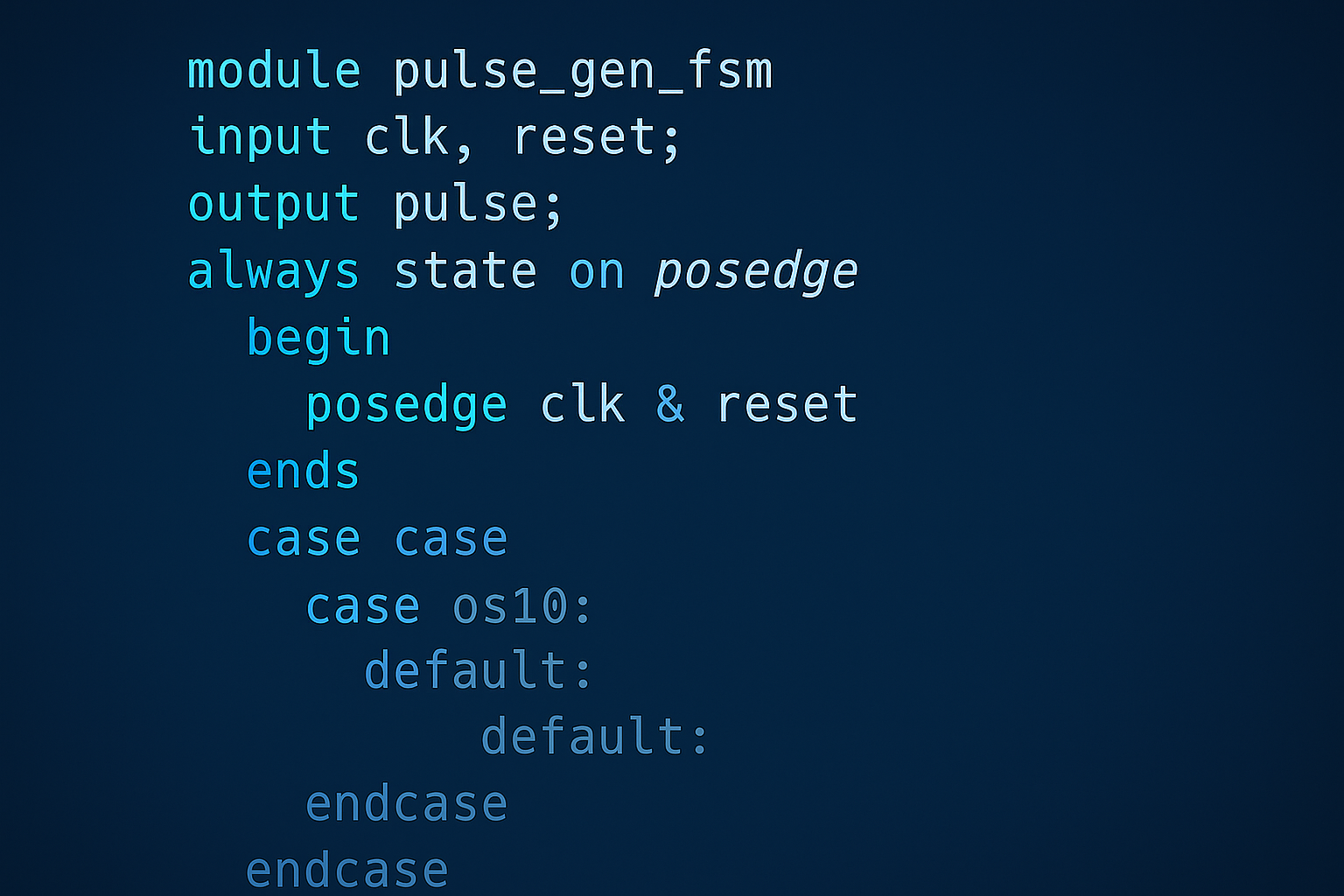Verilog FSM Pulse Generator